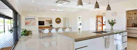 new home open plan kitchen living area forrest building co darwin nt