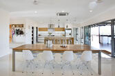 new home living area dining room forrest building co
