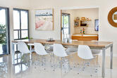 new home living area open plan dining room forrest building co